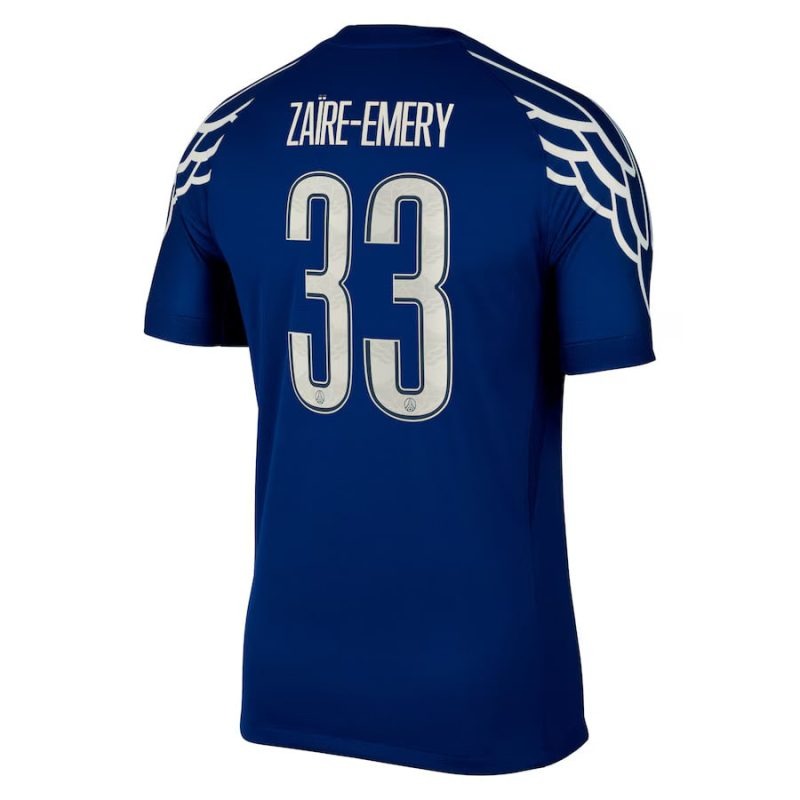 Camisa cuarta de Paris Saint - Germain 2024/25 que viste Zacharie Emery - Azul​