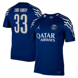 Zacharie Emery's Paris Saint - Germain 2024/25 Fourth Kit - Blue