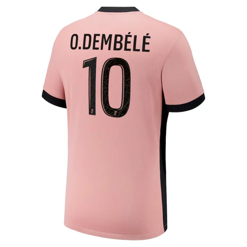 Camisa tercera de Paris Saint - Germain 2024/25 que viste Ousmane Dembélé - Rosa​
