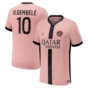 Camisa tercera de Paris Saint - Germain 2024/25 que viste Ousmane Dembélé - Rosa​