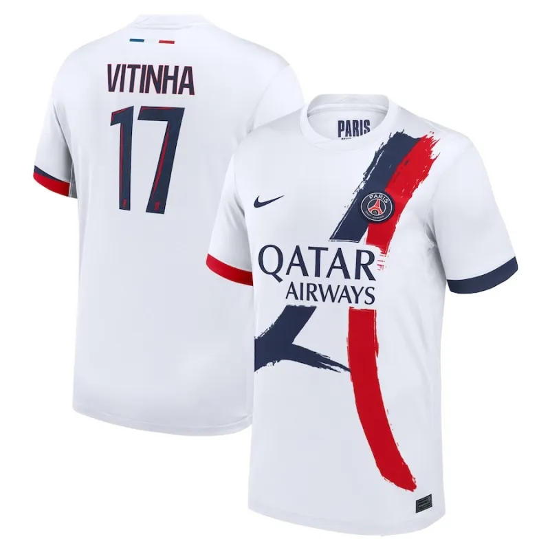 Camisa de fuera de casa de Paris Saint - Germain 2024/25 que viste Ousmane Dembélé - Blanco​