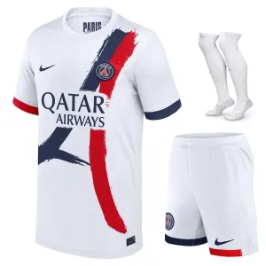 Kit de fuera de casa 2024/25 para niños de Paris Saint - Germain - Blanco​