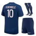 Set del kit de casa 2024/25 para niños de Paris Saint - Germain que viste Ousmane Dembélé - Azul