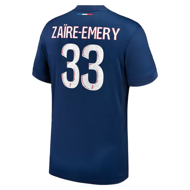 Set del kit de casa 2024/25 para niños de Paris Saint - Germain que viste Warren Zaire - Emery - Azul​