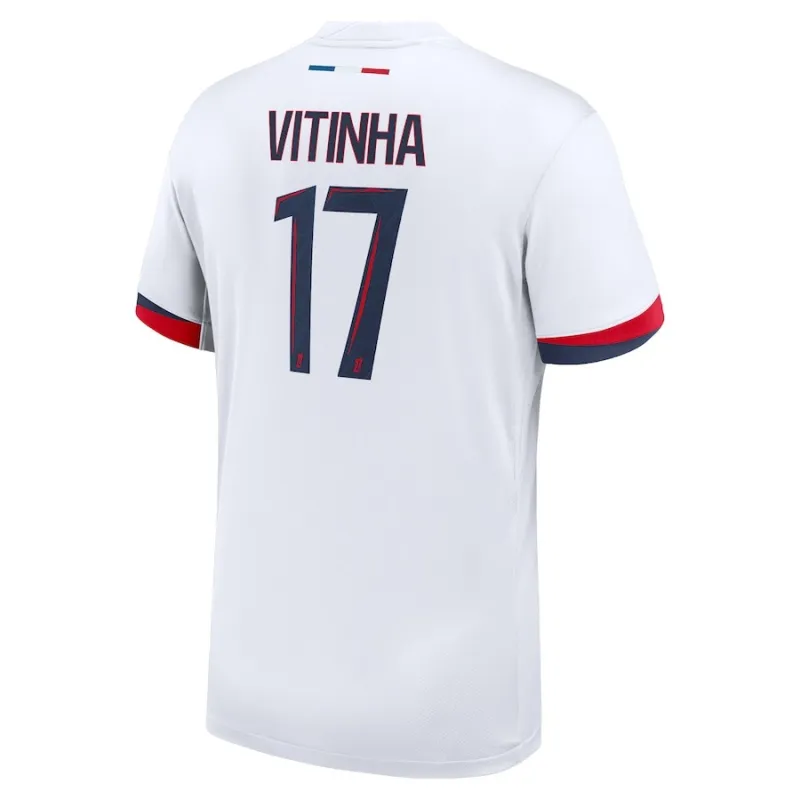 Vitinha's Paris Saint - Germain Kids' 2024/25 Away Kit Set - White