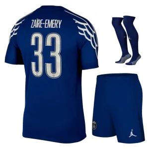 Zaire - Emery's Paris Saint - Germain Kids' 2024/25 Fourth Kit Set - Blue