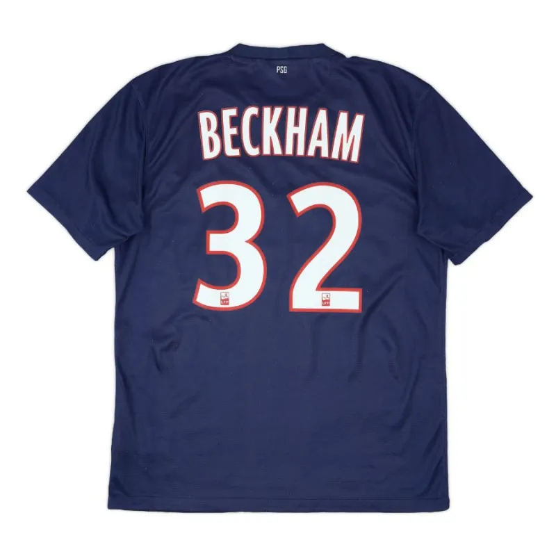 Camisa retro de Beckham de Paris Saint-Germain, local 2012/13 - Azul