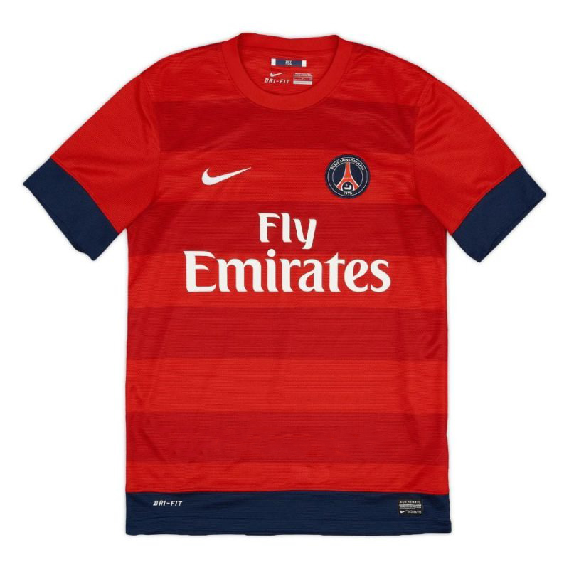 Camisa retro de Beckham de Paris Saint-Germain, visitante 2012/13 - Rojo