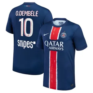 Paris Saint-Germain O.DEMBÉLÉ 2024/25 Camiseta de casa con una estrella- Azul