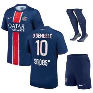 Paris Saint - Germain O.DEMBÉLÉ 2024/25 Camiseta - traje infantil de casa con una estrella- Azul