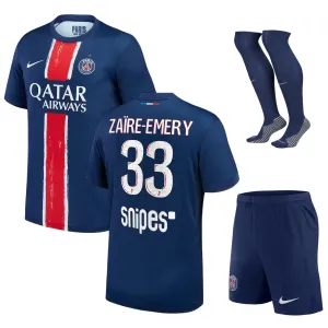 Paris Saint - Germain ZAÏRE-EMERY 2024/25 Camiseta - traje infantil de casa con una estrella- Azul