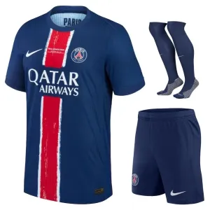 Paris Saint-Germain 2025 Kit de casa UCL Munich Final para niños - Azul