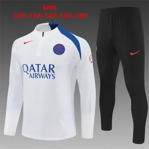 PSG 2025/26 Conjunto Deportivo Infantil blanco