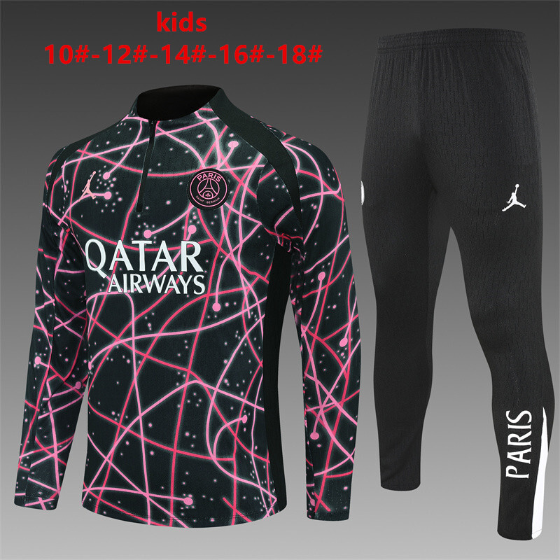 PSG 2025/26 Conjunto Deportivo Infantil Negro Rosa