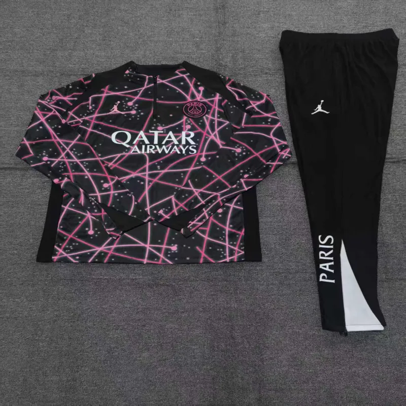 PSG 2025/26 Conjunto Deportivo Infantil Negro Rosa
