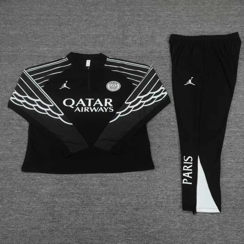 PSG 2025/26 Conjunto Deportivo Infantil Negro