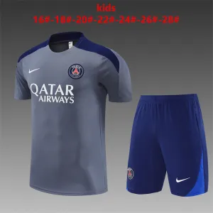 PSG 2025/26 Conjunto de Entrenamiento Infantil gris