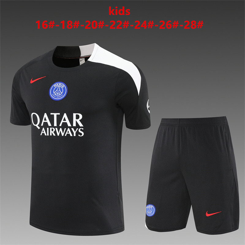 PSG 2025/26 Kinder Trainingsanzug schwarz