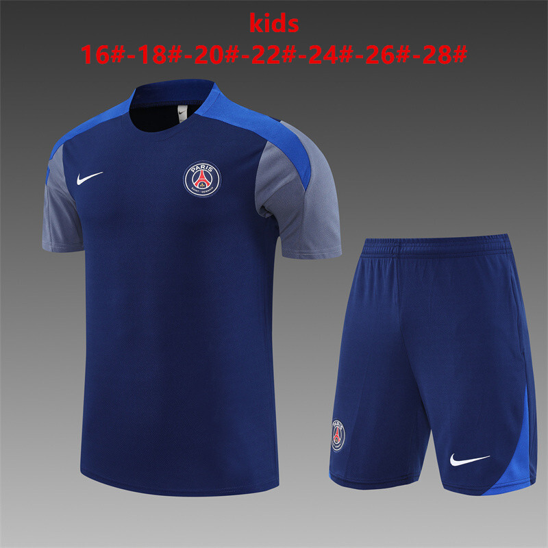 PSG 2025/26 Kinder Trainingsanzug blau