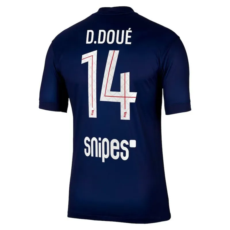 Paris Saint-Germain D.DOUÉ Niños 2025/26 Kit de casa - Azul/Rojo