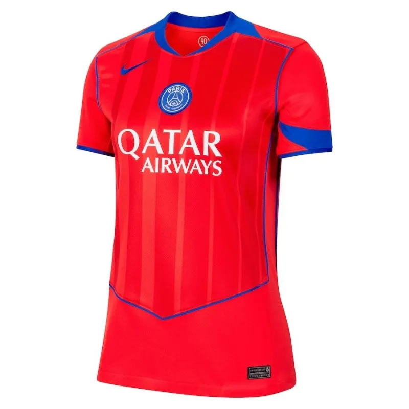 Paris Saint-Germain Tercera Camiseta Femenina 2025/26 - Roja