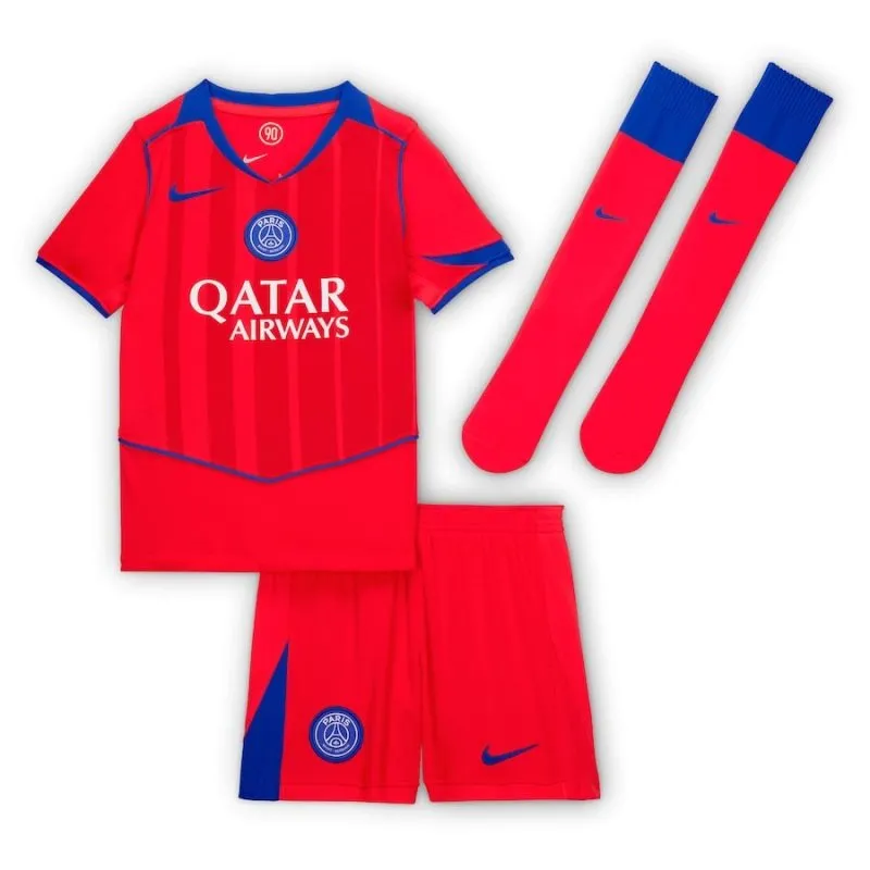 Paris Saint-Germain ZAIRE-EMERY Conjunto Tercera Camiseta Infantil 2025/26 - Roja