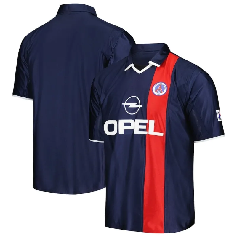 Paris Saint-Germain 2001/02 Camiseta de casa retro tradicional - Azul