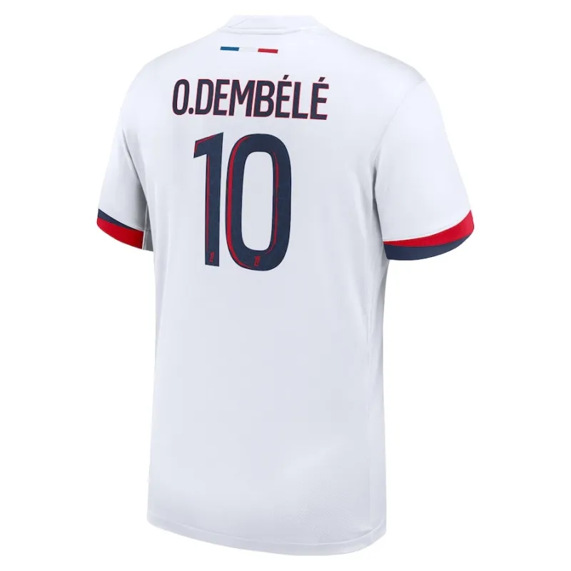 Paris Saint-Germain O.DEMBÉLÉ 2025/26 Camiseta de visitante niños - Blanca