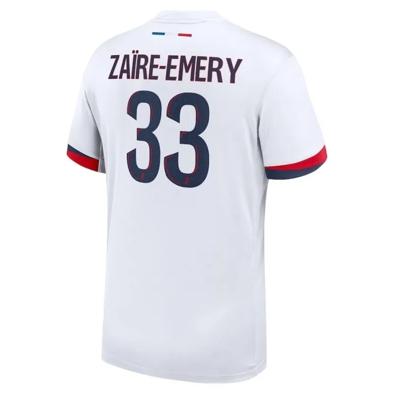 Paris Saint-Germain ZAÏRE-EMERY 2025/26 Camiseta de visitante niños - Blanca