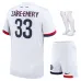 Paris Saint-Germain ZAÏRE-EMERY 2025/26 Camiseta de visitante niños - Blanca