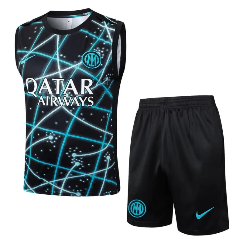 Paris Saint-Germain 2025/26 Conjunto de pantalones cortos y camiseta sin mangas - Negra/Azul