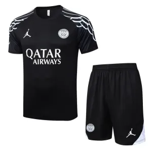 Paris Saint-Germain 2025/26 Training Jersey + Shorts - Black