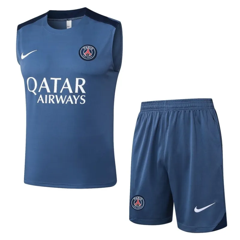 Paris Saint-Germain 2025/26 Conjunto de Pantalones Cortos y Camiseta Sin Mangas - Azul