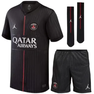 Paris Saint-Germain 2025/26 Viertes Kinder-Set - Schwarz