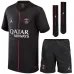 Paris Saint-Germain 2025/26 Conjunto infantil cuarto - Negro