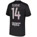 Paris Saint-Germain  D.DOUÉ 2025/26 Conjunto infantil cuarto - Negro