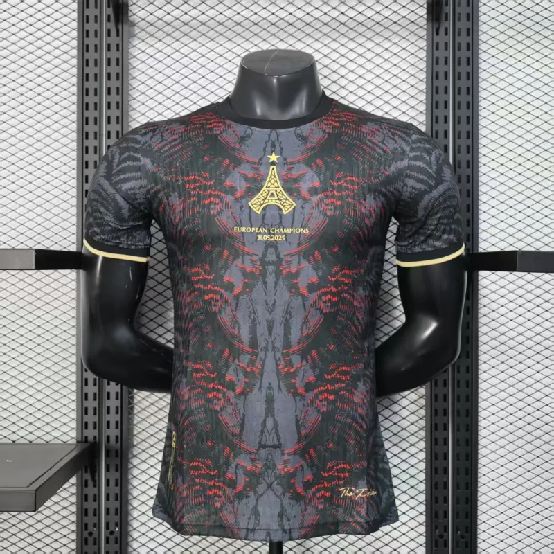 Paris Saint-Germain Camiseta de Jugador Edición Campeones 2025/26 - Negro