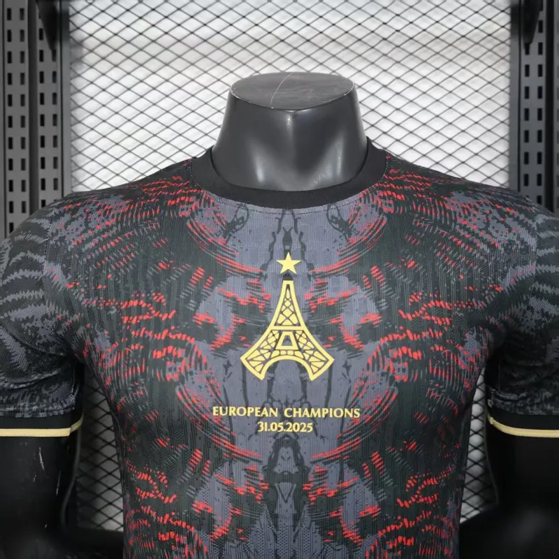 Paris Saint-Germain Camiseta de Jugador Edición Campeones 2025/26 - Negro