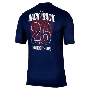 PSG 2025/26 Home Jersey 2 Stars European Champion
