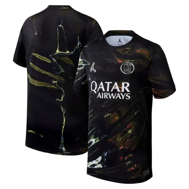PSG 25/26 Jordan Fünftes Kindertrikot Night Edition Schwarz
