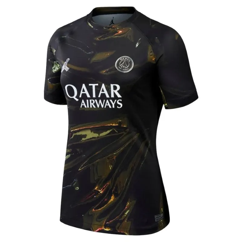 PSG 25/26 Jordan Quinta Camiseta Mujer Night Edition Negra