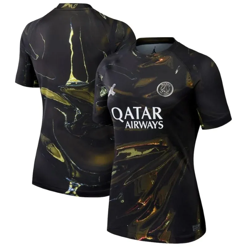 PSG 25/26 Jordan Quinta Camiseta Mujer Night Edition Negra