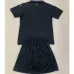 Tercera camiseta y pantalones cortos para niños de Rennes 2024/25 - Negro