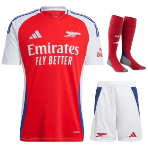 Arsenal 2024/25 Kinder Heimtrikot Fan-Version Rot Set
