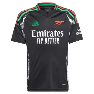 Arsenal 2024/25 Kinder Auswärtstrikot - Fan-Version (Schwarz)