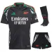 Kit maillot d'équipe extérieur enfant d'Arsenal 2024/25 - Version supporter - Noir