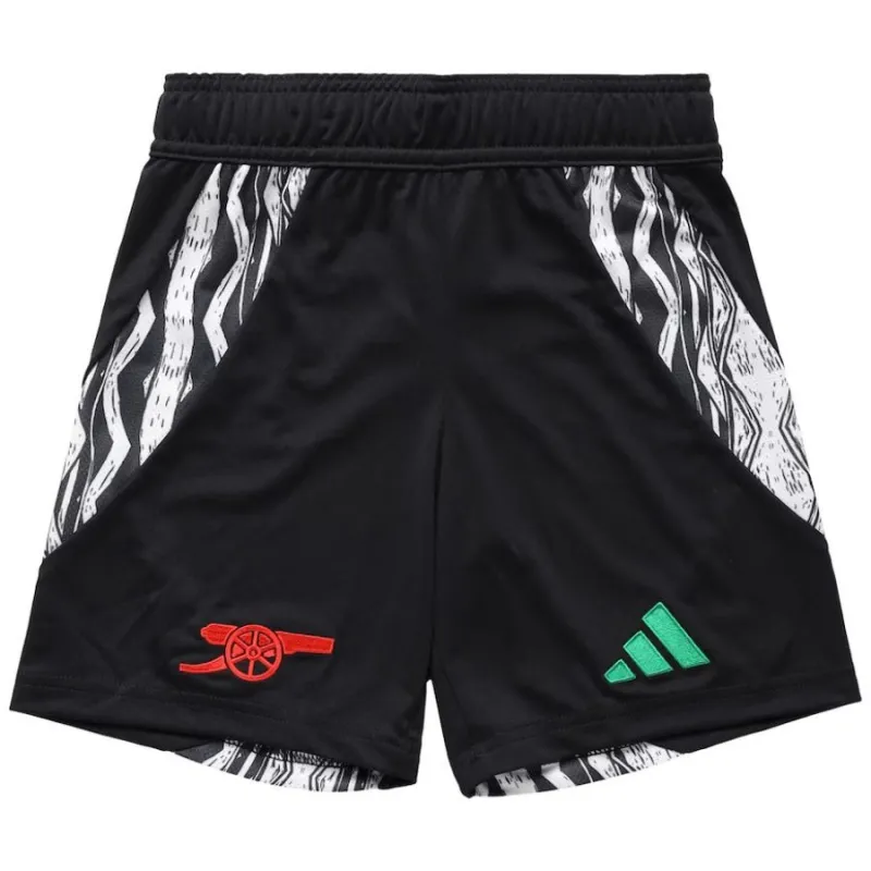Kit maillot d'équipe extérieur enfant d'Arsenal 2024/25 - Version supporter - Noir