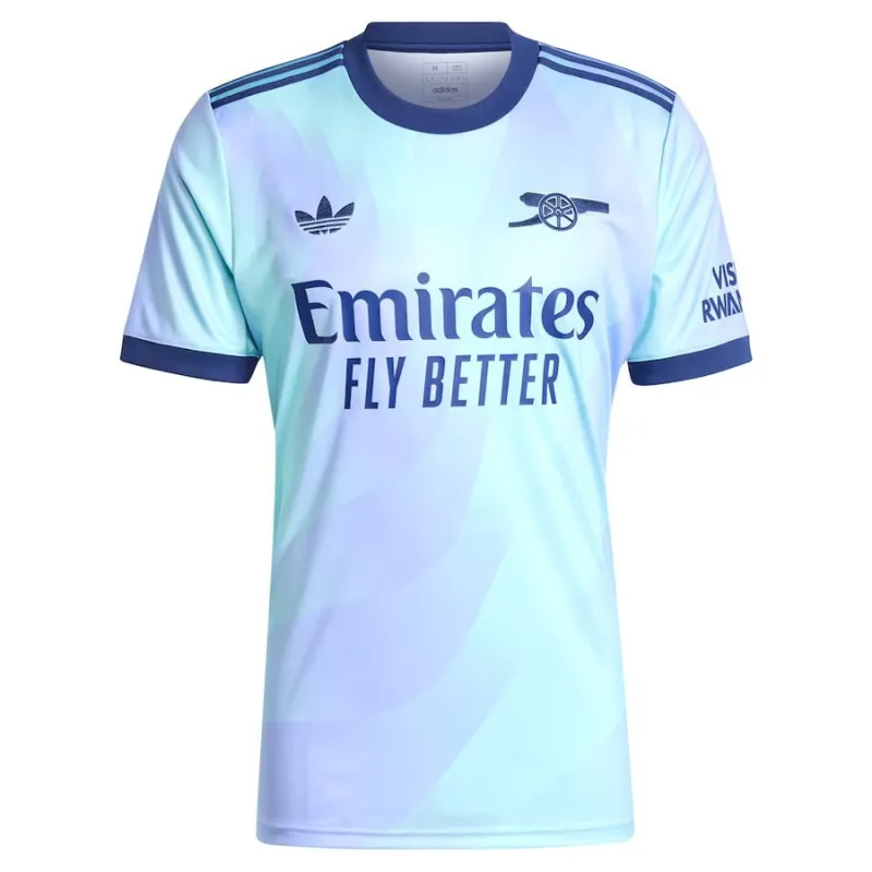 Arsenal 2024/25 Drittes Trikot - Fan-Version (Aquamarinblau)