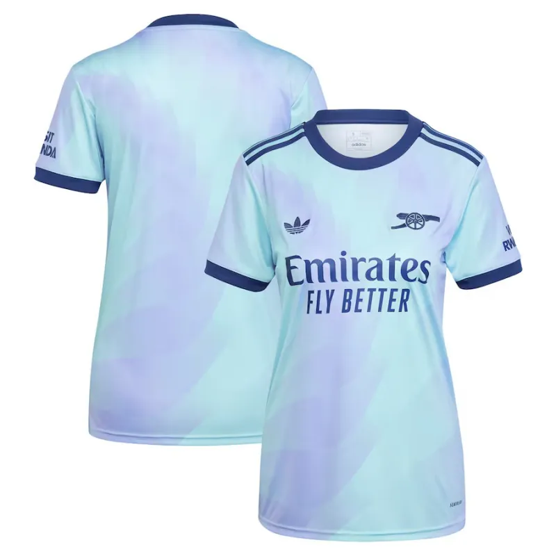 Arsenal 2024/25 Frauen Drittes Trikot - Fan-Version (Aquamarinblau)