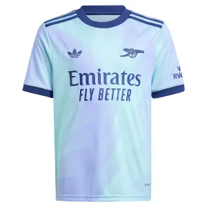 Arsenal 2024/25 Kinder Drittes Trikot - Fan-Version (Aquamarinblau)